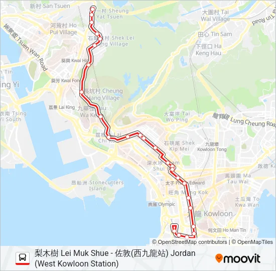 36B Bus Line Map