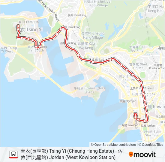 42A Bus Line Map