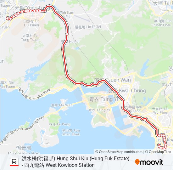 268x Route: Schedules, Stops & Maps - 洪水橋(洪福邨) Hung Shui Kiu 