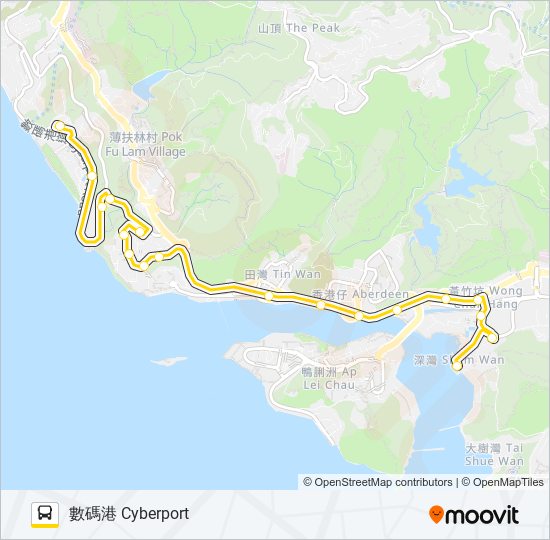 73P bus Line Map