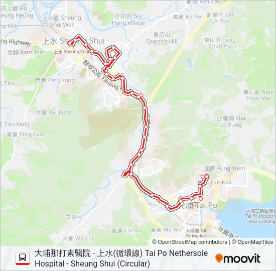 73B Bus Line Map