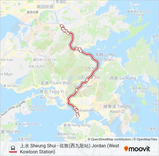 W3 Bus Line Map