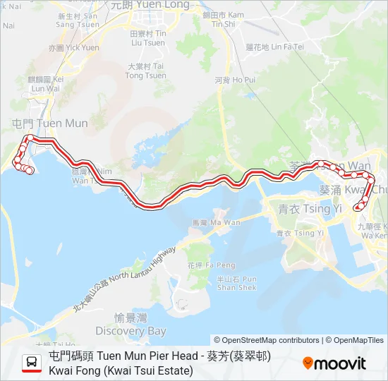 59A Bus Line Map