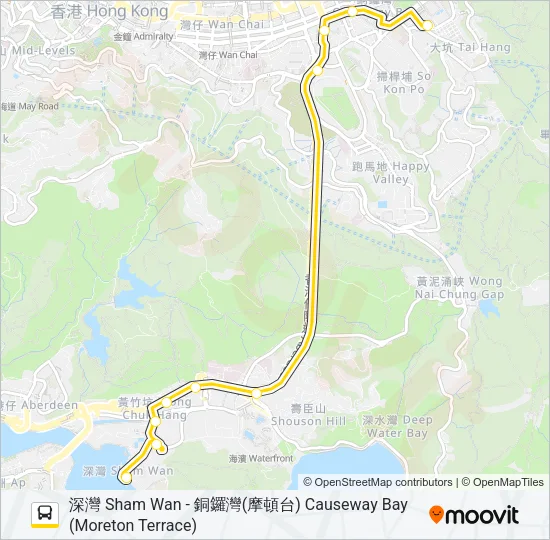 72A Bus Line Map