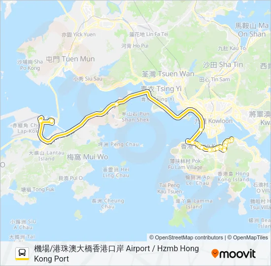 NA11 Bus Line Map