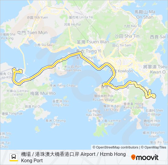 巴士NA12的線路圖