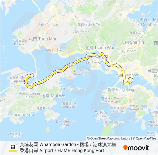 NA20 Bus Line Map