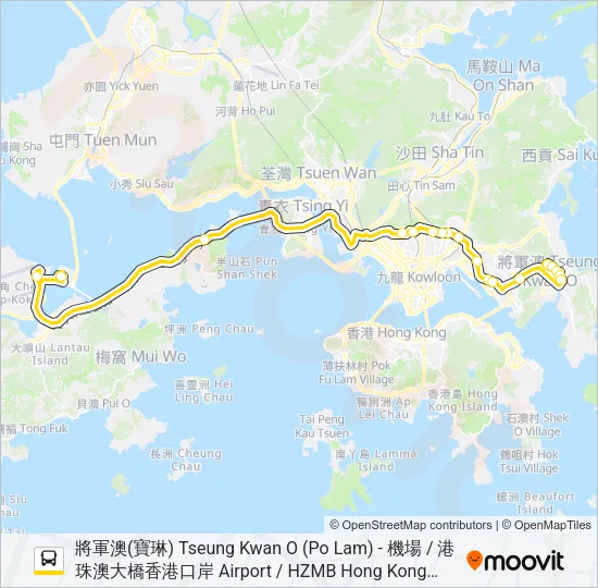 NA29 Bus Line Map