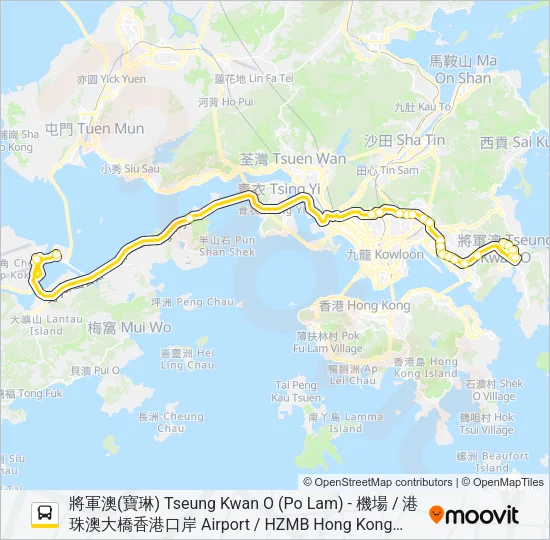 NA29 Bus Line Map