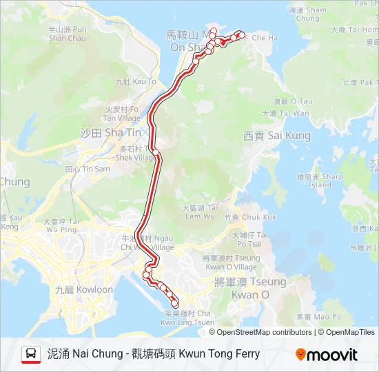 X89D Bus Line Map