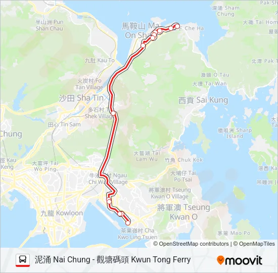 X89D Bus Line Map