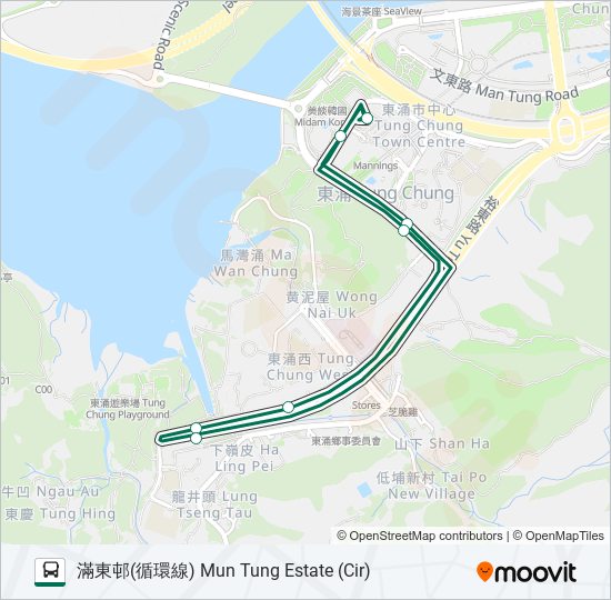 39M bus Line Map