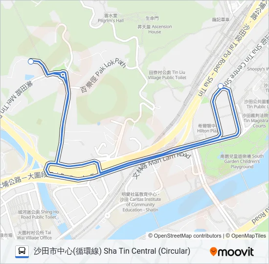 NR837 Bus Line Map