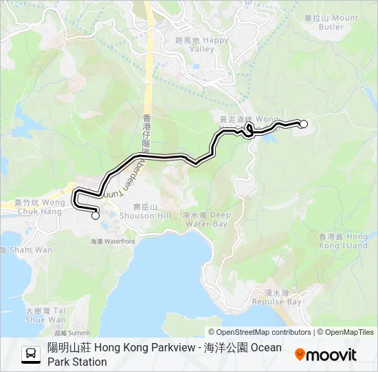 HR92 Bus Line Map