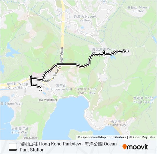 HR92 bus Line Map