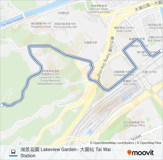 NR817 Bus Line Map