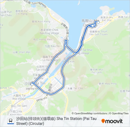 NR826 Bus Line Map