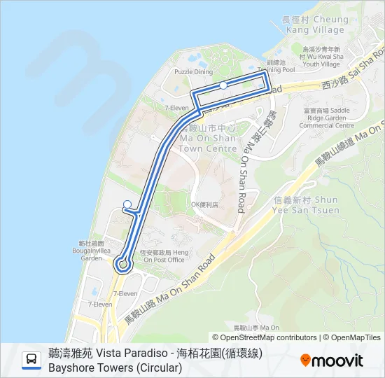 NR824 Bus Line Map