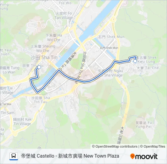NR829 Bus Line Map
