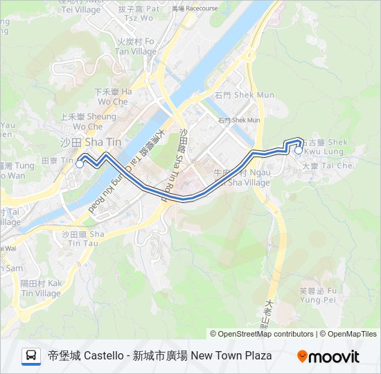 巴士NR829的線路圖