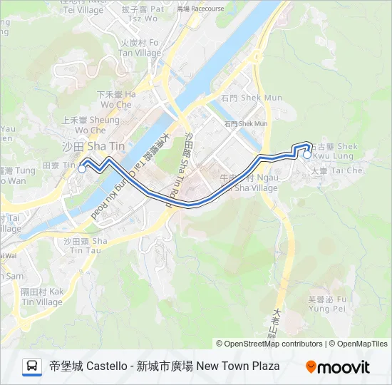 NR829 Bus Line Map