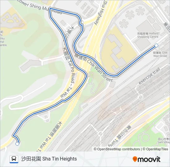 NR820 Bus Line Map
