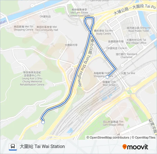 NR820 Bus Line Map