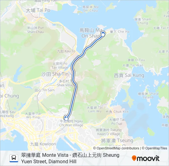 NR838 Bus Line Map