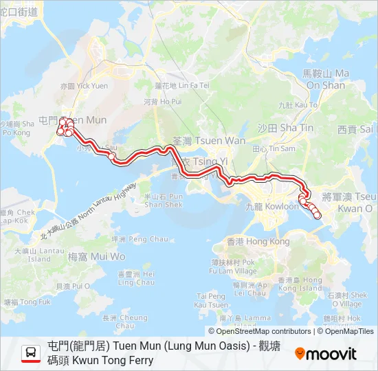 259S Bus Line Map