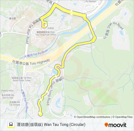 NR538 Bus Line Map