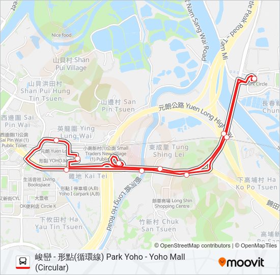 巴士68的線路圖