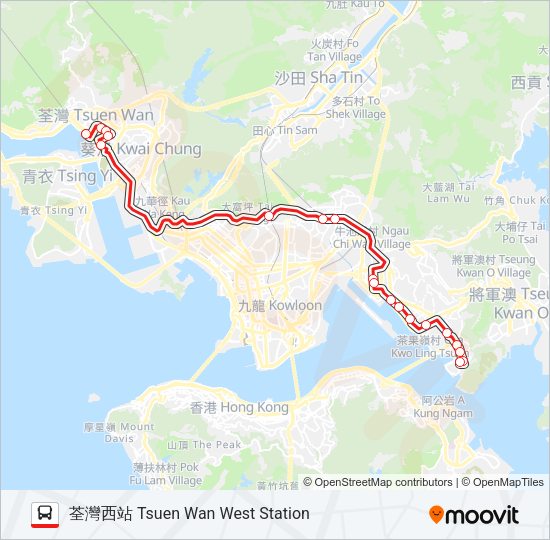 巴士33的線路圖