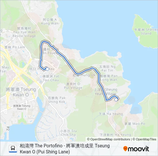 NR211 Bus Line Map