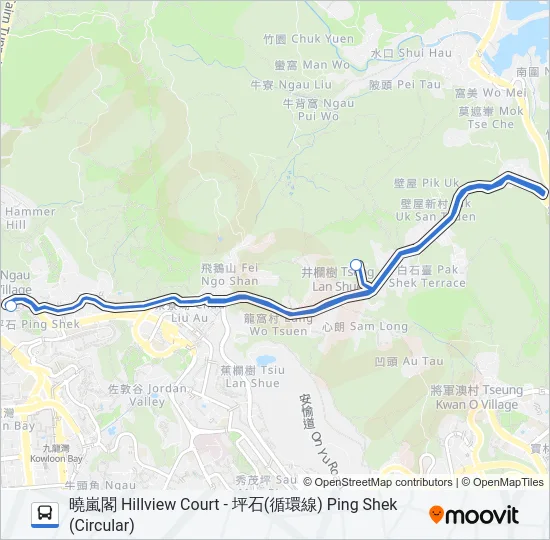 NR214 Bus Line Map
