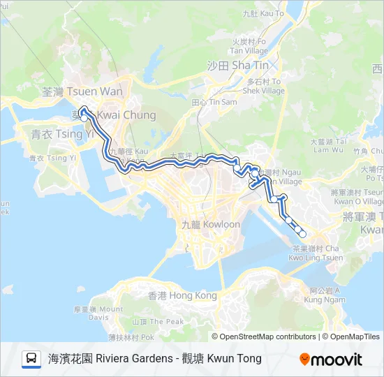 NR35 Bus Line Map