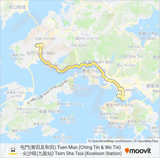 50 Bus Line Map