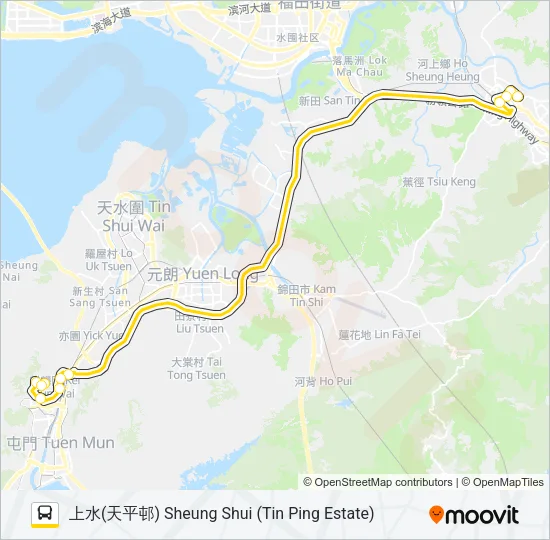 56 Bus Line Map