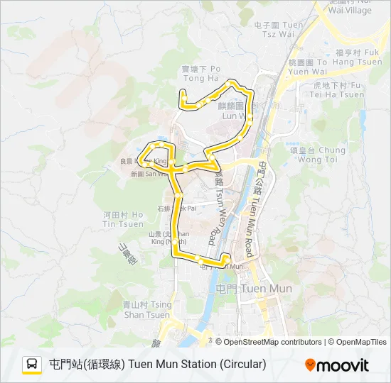 50M Bus Line Map