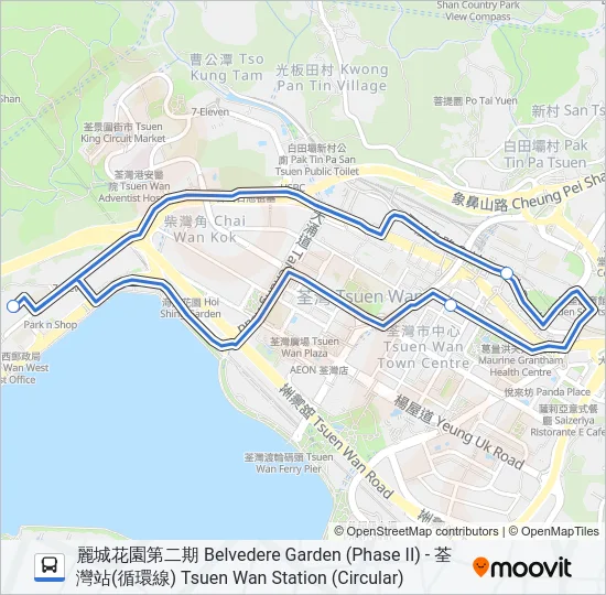 NR326 Bus Line Map