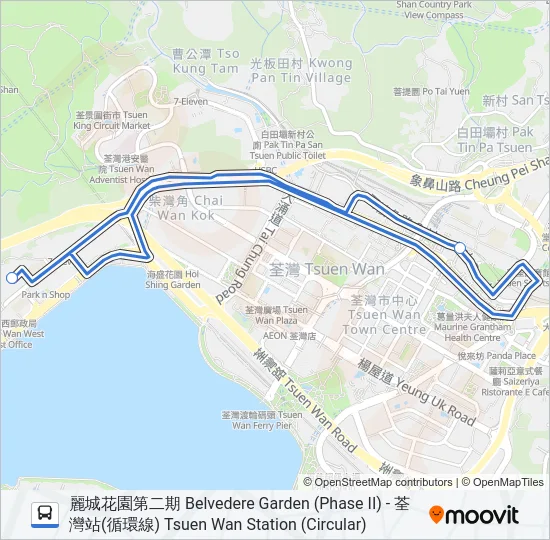 NR326 Bus Line Map