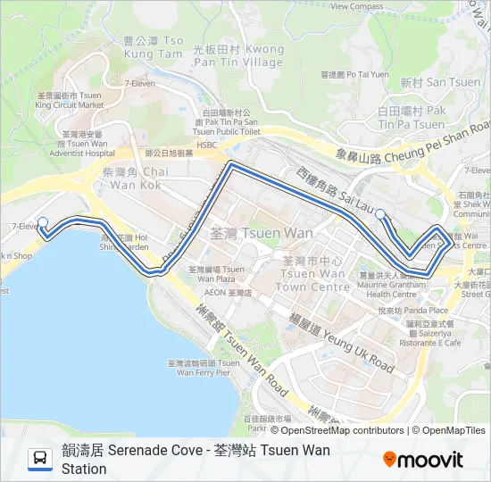 NR337 Bus Line Map