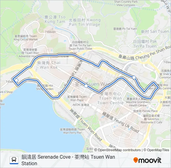 NR337 Bus Line Map