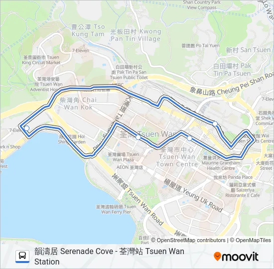 NR337 Bus Line Map
