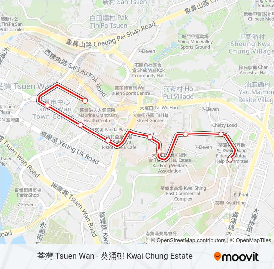 巴士63的線路圖