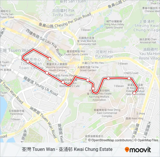 63 Bus Line Map