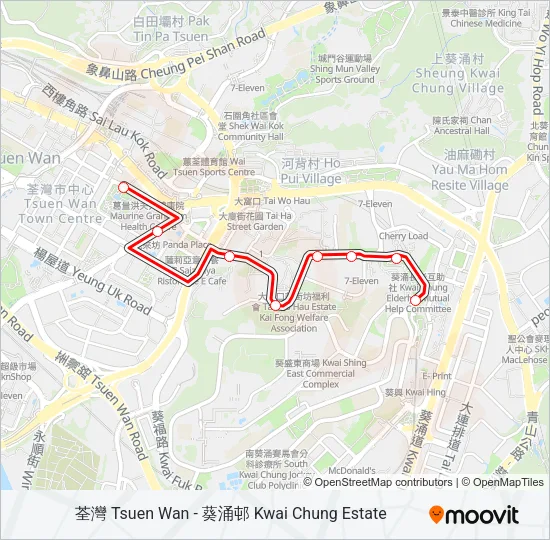 63 Bus Line Map