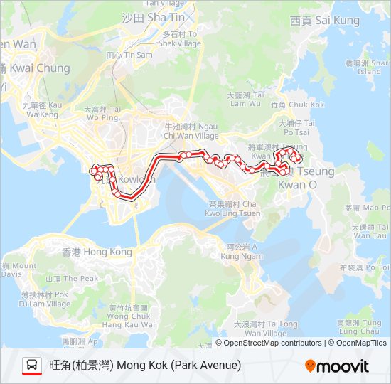 93P Bus Line Map