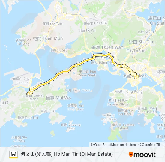 E21B Bus Line Map