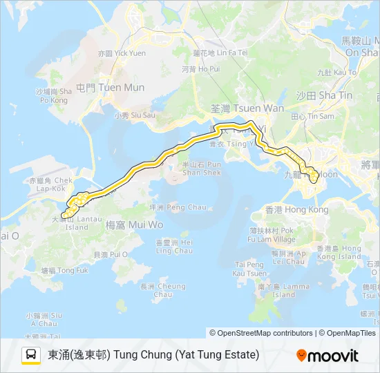 E21A Bus Line Map