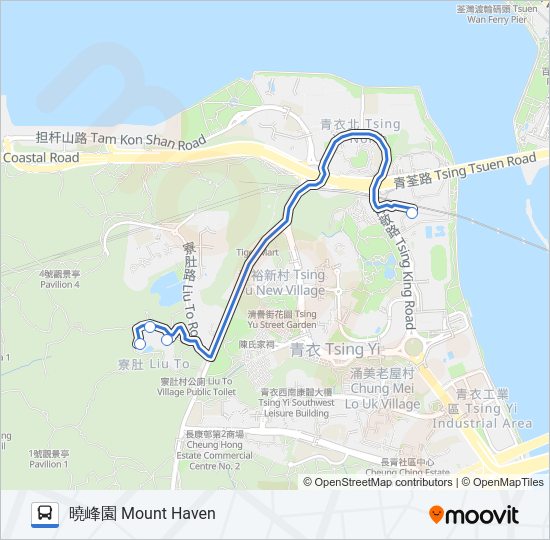 NR412 Bus Line Map